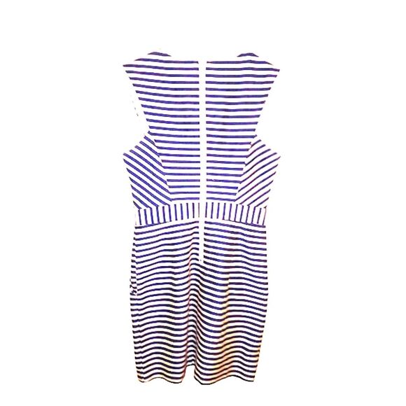 Pink Martini Striped Lined Sleeveless Dress Size Small Navy White Modclo… - Picture 2 of 3